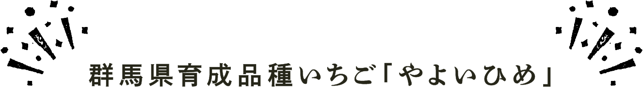 群馬県育成品種いちご「やよいひめ」